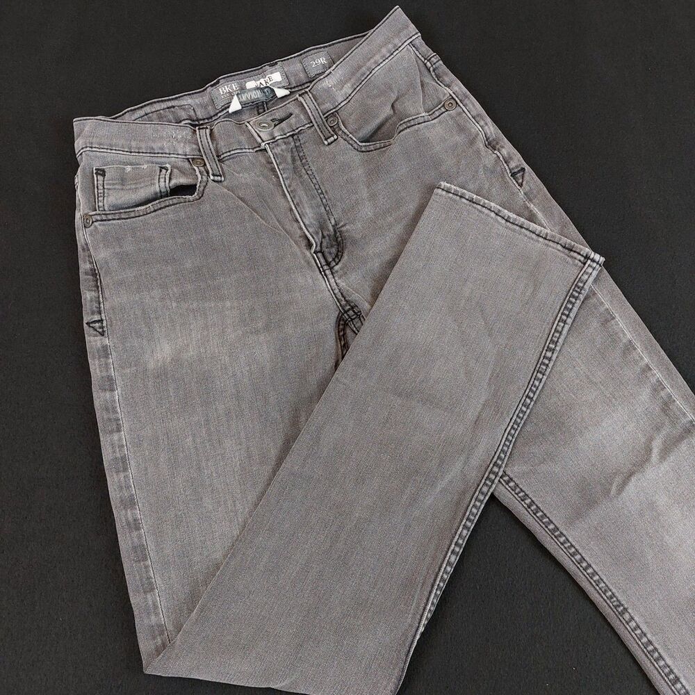BKE Jake Straight Leg Jeans Men 29R Fits 29x30.5 Gray Stretch Style #AGC16152